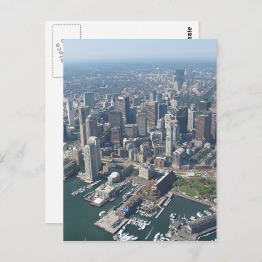 Carte Postale Skyline de Boston (Devant / Derrière)