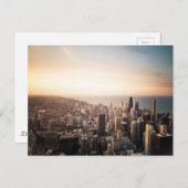 Carte Postale Skyline de Chicago (Devant / Derrière)