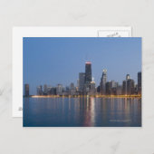 Carte Postale Skyline de Chicago (Devant / Derrière)