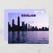 Carte postale Skyline de Chicago (Devant / Derrière)