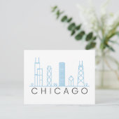 Carte Postale Skyline de Chicago (Debout devant)