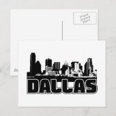 Carte Postale Skyline de Dallas (Devant / Derrière)