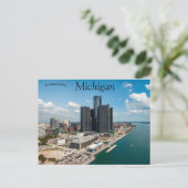Carte Postale Skyline de Detroit Michigan (Debout devant)