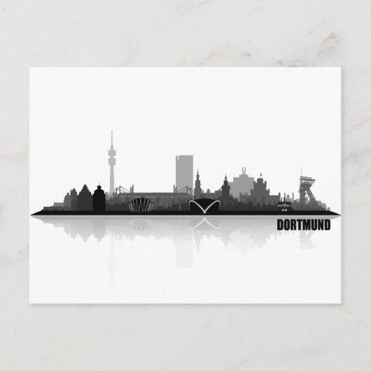 Carte Postale Skyline de Dortmund (Devant)