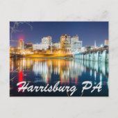 Carte Postale skyline de harrisburg en pennsylvanie (Devant)