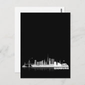 Carte postale Skyline de la ville de Hambourg (Devant / Derrière)