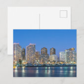 Carte Postale Skyline de la ville de Waikiki (Devant / Derrière)