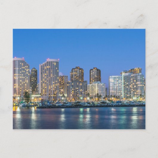 Carte Postale Skyline de la ville de Waikiki (Devant)