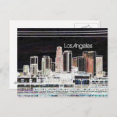Carte postale Skyline de Los Angeles (Devant / Derrière)