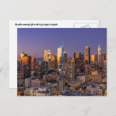 Carte postale Skyline de Los Angeles (Devant / Derrière)