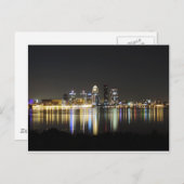 Carte Postale Skyline de Louisville la nuit (Devant / Derrière)