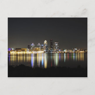 Carte Postale Skyline de Louisville la nuit
