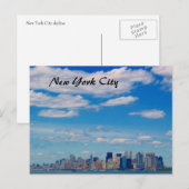 Carte Postale skyline de manhattan (Devant / Derrière)