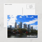 Carte Postale skyline de melbourne yarra (Devant / Derrière)