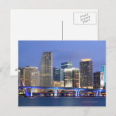 Carte Postale Skyline de Miami (Devant / Derrière)