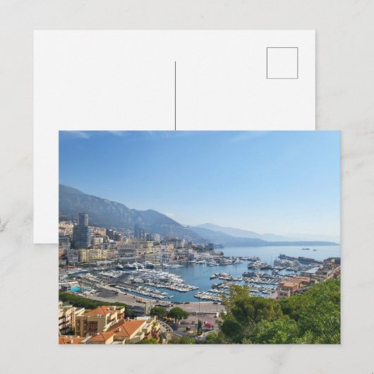 Carte Postale Skyline de Monaco (Devant / Derrière)