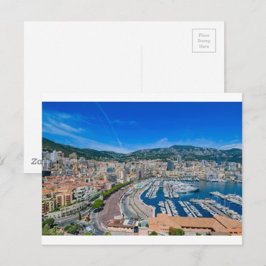 Carte Postale Skyline de Monaco (Devant / Derrière)