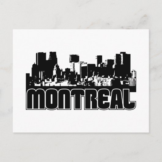 Carte Postale Skyline de Montréal (Devant)