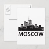 Carte Postale Skyline de Moscou (Devant / Derrière)