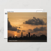 Carte Postale Skyline de Mumbai au coucher du soleil (Devant / Derrière)