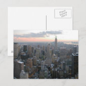 Carte Postale Skyline de New York (Devant / Derrière)