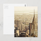 Carte Postale Skyline de New York et le Chrysler Building (Devant / Derrière)