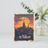 Carte Postale Skyline de Ney York par Sunset (Debout devant)