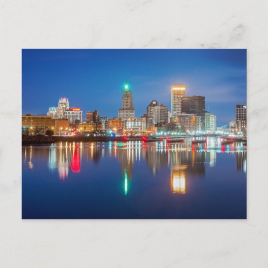 Carte Postale Skyline de Providence, RI (Devant)