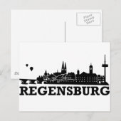 Carte Postale Skyline de Ratisbonne (Devant / Derrière)