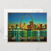 Carte Postale Skyline de Saint-Louis Missouri (Devant / Derrière)