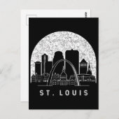 Carte Postale Skyline de Saint-Louis Missouri (Devant / Derrière)