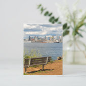 Carte Postale Skyline de Seattle Washington depuis Alki Beach (Debout devant)