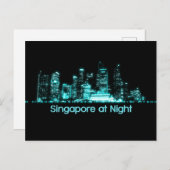 Carte Postale Skyline de Singapour (Devant / Derrière)
