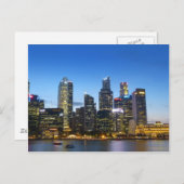 Carte Postale Skyline de Singapour (Devant / Derrière)