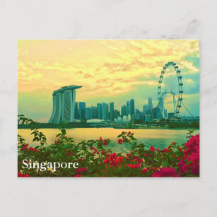Carte Postale Skyline de Singapour