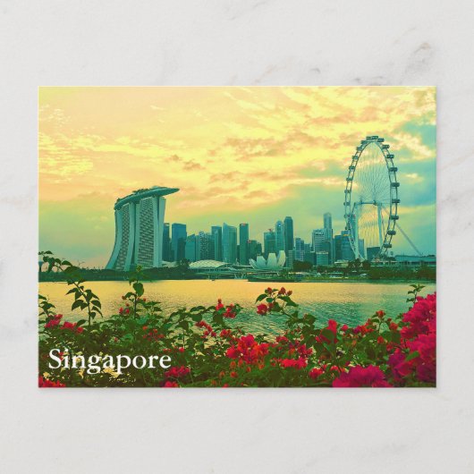 Carte Postale Skyline de Singapour (Devant)
