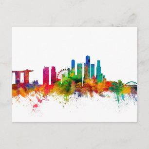 Carte Postale Skyline de Singapour