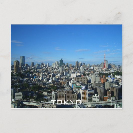 Carte Postale Skyline de Tokyo (Devant)