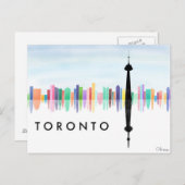 Carte postale Skyline de Toronto (Devant / Derrière)