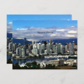Carte Postale Skyline de Vancouver, Canada (Devant / Derrière)
