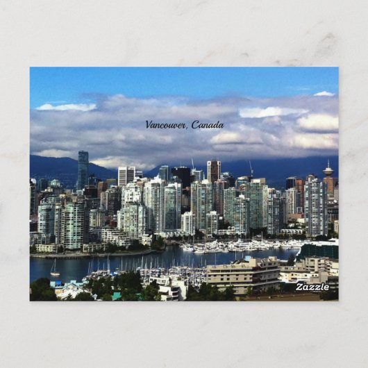 Carte Postale Skyline de Vancouver, Canada (Dos)
