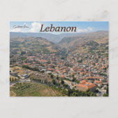Carte Postale Skyline de Zahlé Liban (Devant)
