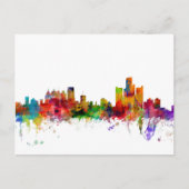 Carte Postale Skyline Detroit Michigan (Devant)