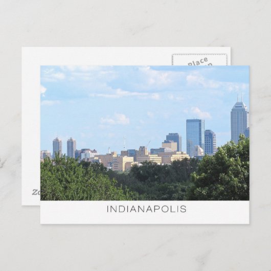 Carte postale Skyline d'Indianapolis (Devant / Derrière)