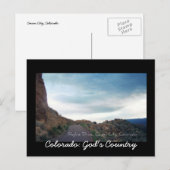 Carte Postale Skyline Drive, Canon City, Colorado (Devant / Derrière)