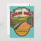 Carte Postale Skyline Drive, Virginia Postcard (Devant / Derrière)