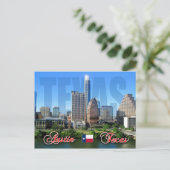 Carte Postale Skyline du centre-ville d'Austin, Texas (Debout devant)