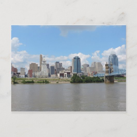 Carte Postale Skyline du centre-ville de Cincinnati (Devant)