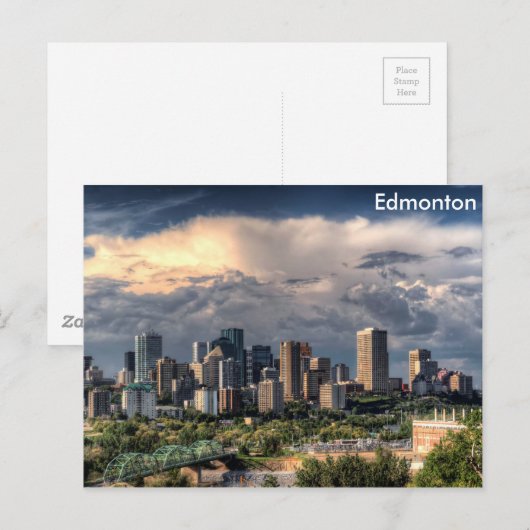 Carte Postale Skyline Edmonton, Canada (Devant / Derrière)