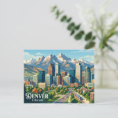 Carte Postale Skyline États-Unis (Debout devant)